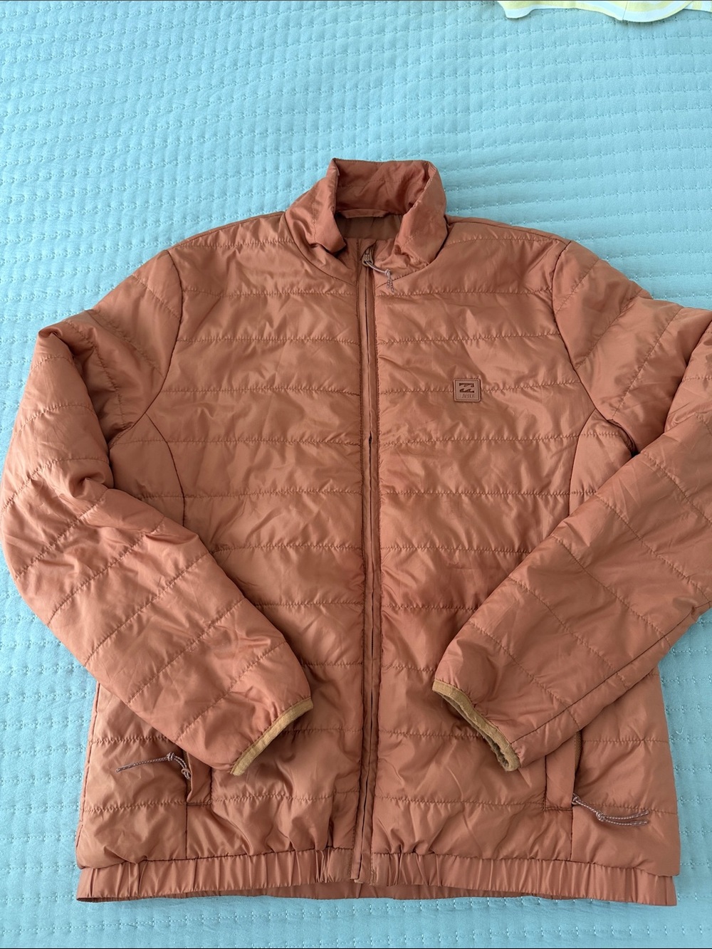 Billabong Lightweight Puffer Jacket in Rust